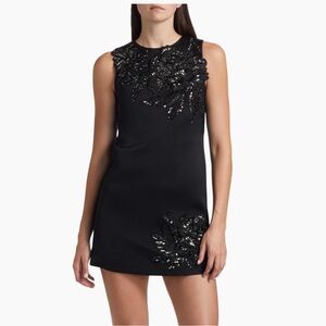 Alice + Olivia Clyde Embellished A-Line Dress